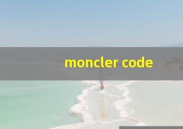 moncler code